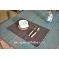 Дешевые сплошной цвет подставка для столовых приборов ужин коврики комплект де стол коврик чаши 